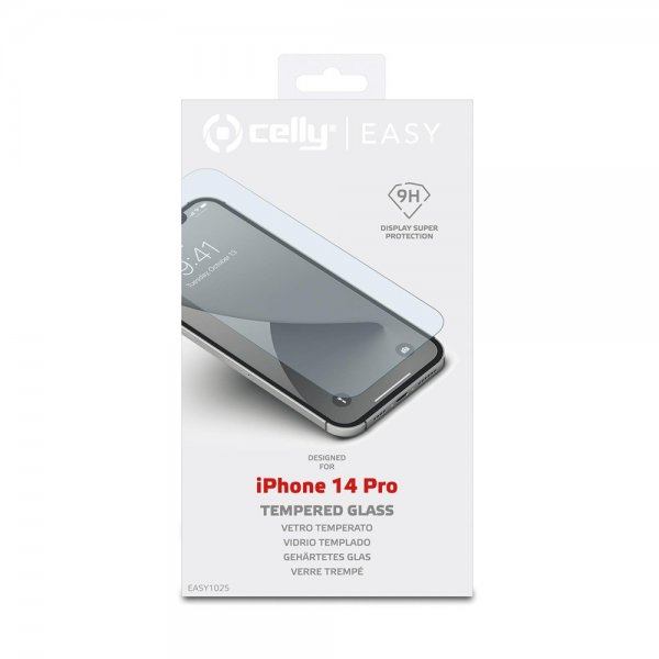 Celly iPhone 14 Pro Skjermbeskytter EASY