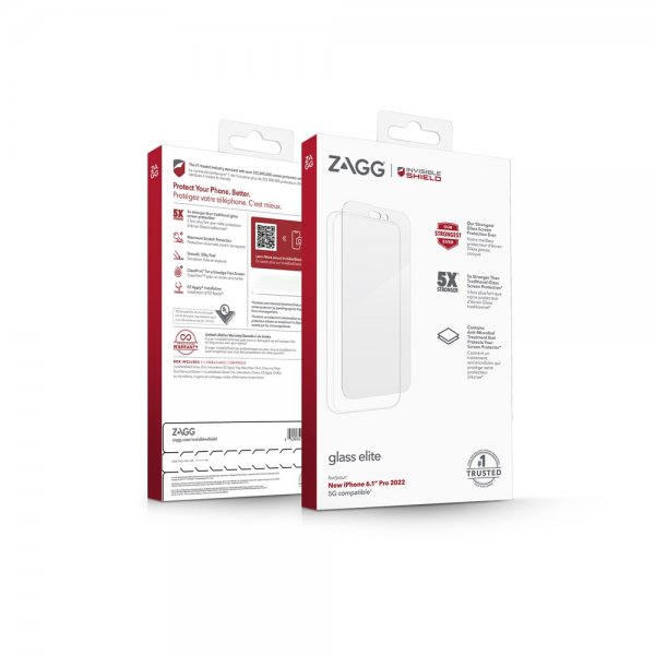 Zagg InvisibleShield iPhone 14 Pro Skjermbeskytter Glass Elite