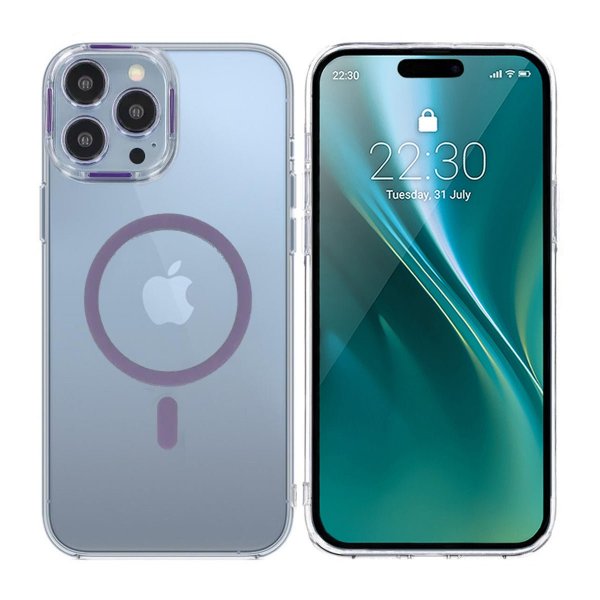 iPhone 14 Pro Deksel TPU MagSafe Lilla