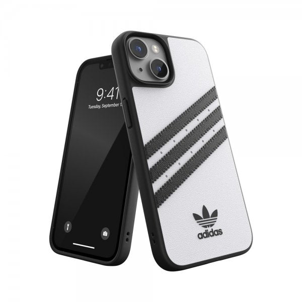 Adidas iPhone 14 Deksel 3 Stripes Snap Case Hvit Svart