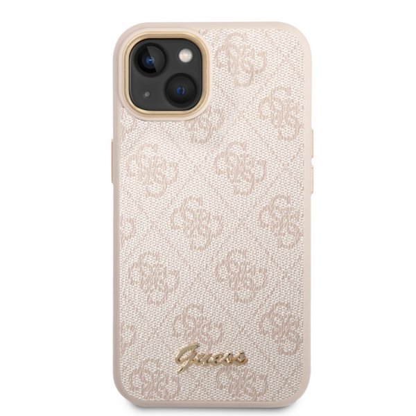 Guess iPhone 13/14/15 Deksel 4G Logo Rosa