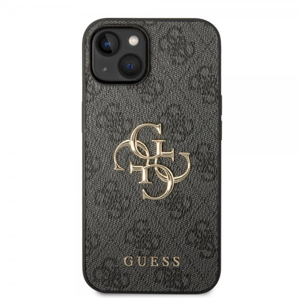Guess iPhone 14 Deksel Big Metal Logo Grå