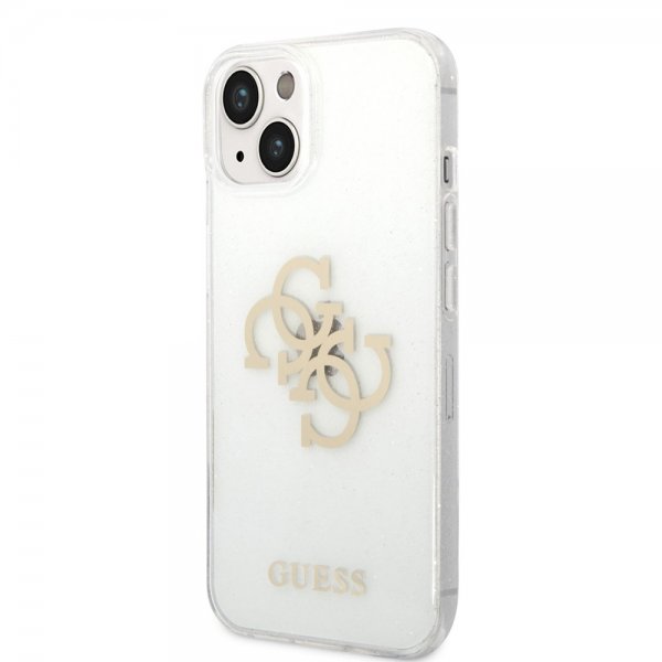 Guess iPhone 14 Deksel Full Glitter Transparent