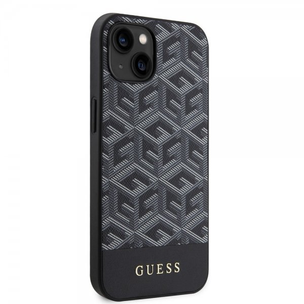 Guess iPhone 14 Deksel G Cube MagSafe Svart