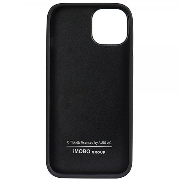 Audi iPhone 14 Deksel Genuine Leather Case Svart