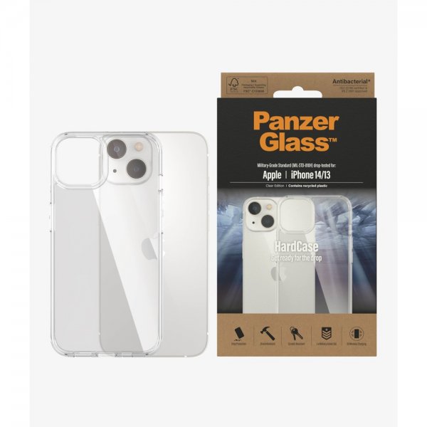 PanzerGlass iPhone 13/iPhone 14 Deksel HardCase Transparent