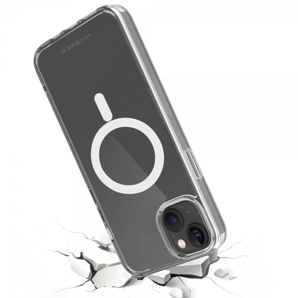 Vivanco iPhone 14 Deksel Mag Steady Transparent