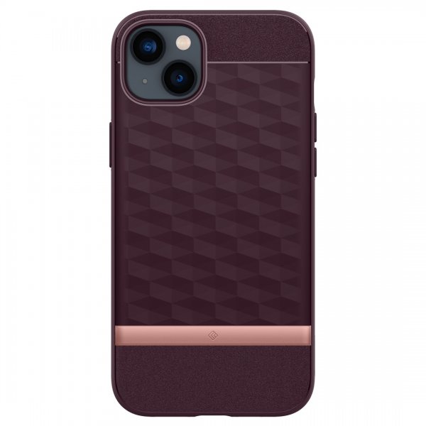 Caseology iPhone 14 Deksel Parallax Mag Burgundy Bean