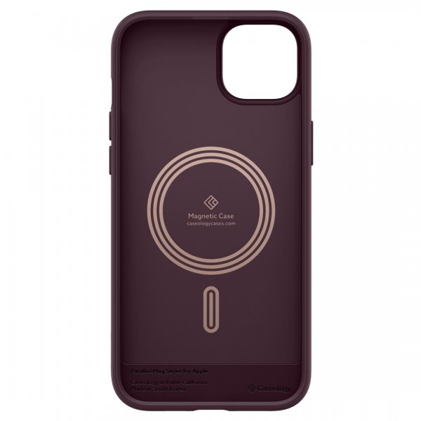 Caseology iPhone 14 Deksel Parallax Mag Burgundy Bean