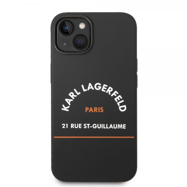 Karl Lagerfeld iPhone 14 Deksel Rue St Guillaume Svart