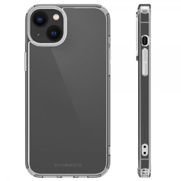 Vivanco iPhone 14 Deksel Safe & Steady Transparent
