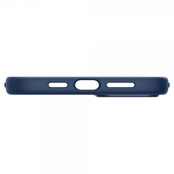 Spigen iPhone 14 Deksel Silicone Fit MagFit Navy Blue