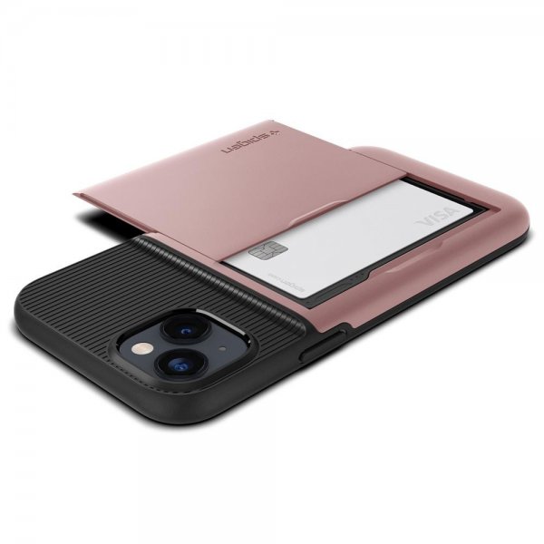 Spigen iPhone 14 Deksel Slim Armor CS Rose Gold