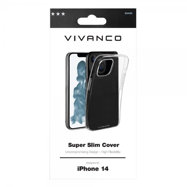 Vivanco iPhone 14 Deksel Slim TPU Transparent