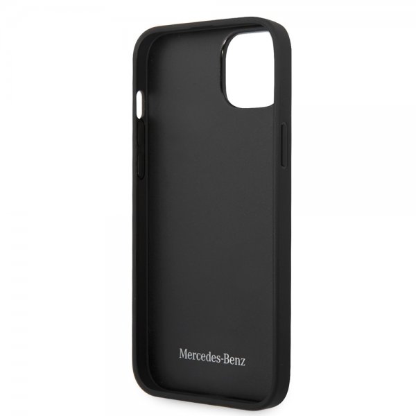 Mercedes Benz iPhone 14 Deksel Star Pattern Svart