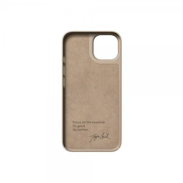 Nudient iPhone 14 Deksel Thin Case MagSafe Clay Beige