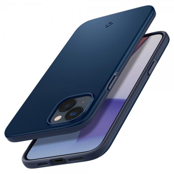 Spigen iPhone 14 Deksel Thin Fit Navy Blue