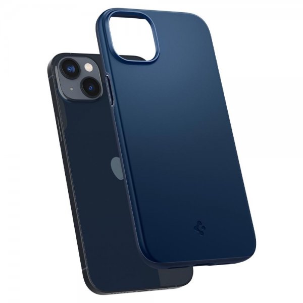 Spigen iPhone 14 Deksel Thin Fit Navy Blue