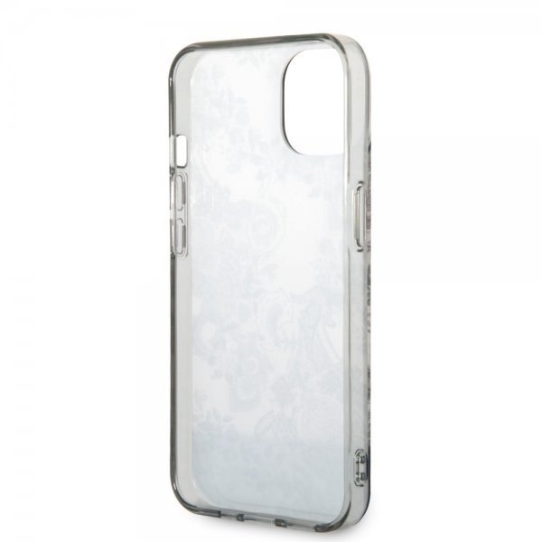 Guess iPhone 14 Deksel Toile de Jouy Grå