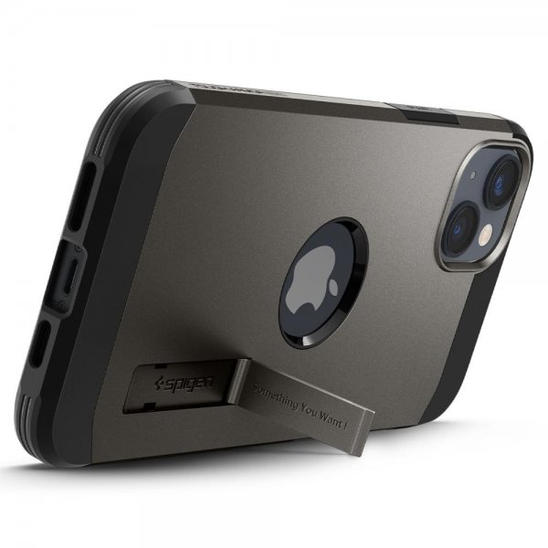Spigen iPhone 14 Deksel Tough Armor MagFit Gunmetal