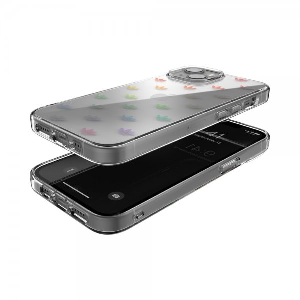 Adidas iPhone 14 Deksel Trefoil Clear Case Transparent