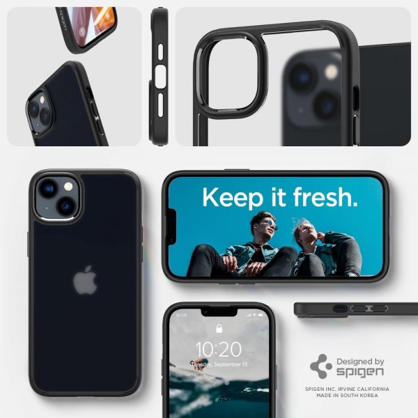 Spigen iPhone 14 Deksel Ultra Hybrid Frost Black
