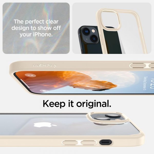 Spigen iPhone 14 Deksel Ultra Hybrid Sand Beige