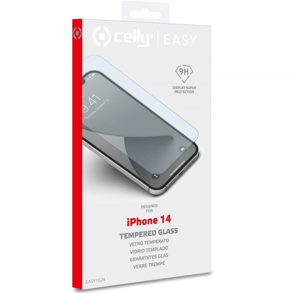 Celly iPhone 14 Skjermbeskytter EASY