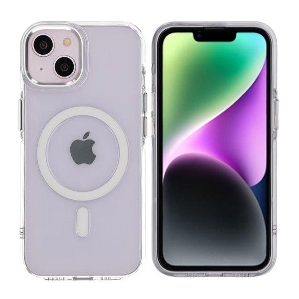 Rvelon iPhone 13/iPhone 14 Deksel TPU MagSafe Transparent