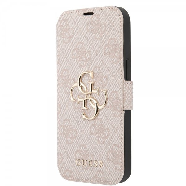 Guess iPhone 15 Etui 4G Logo Rosa