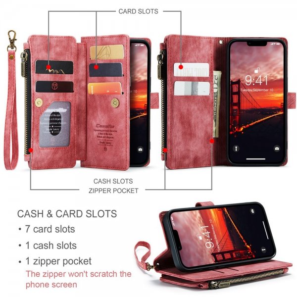 CaseMe iPhone 15 Etui C30 Series Rød