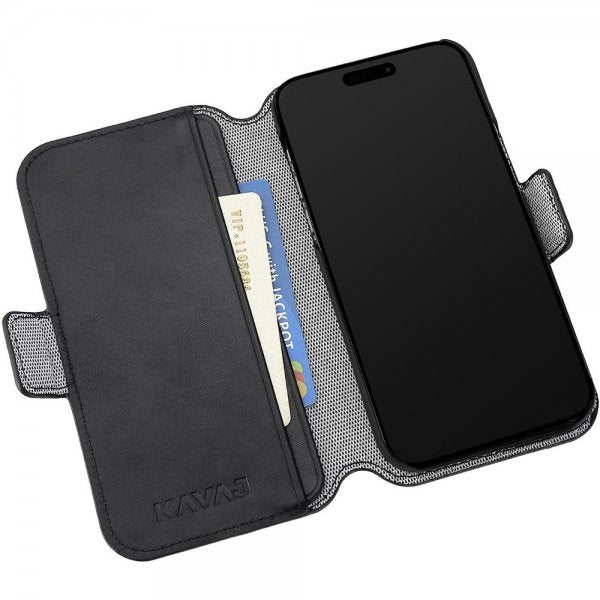 Kavaj iPhone 15 Etui Phoenix Svart
