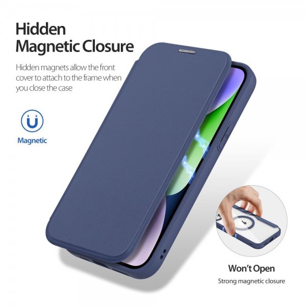Dux Ducis iPhone 15 Etui Skin X Pro Series MagSafe Blå