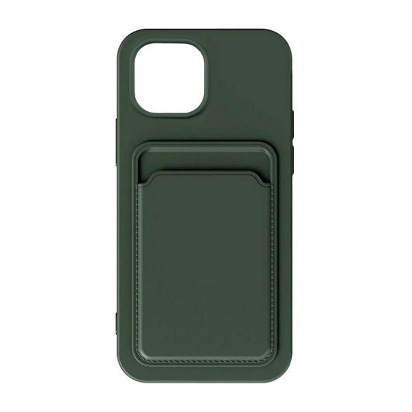 iPhone 15 Deksel Kortholder Grønn