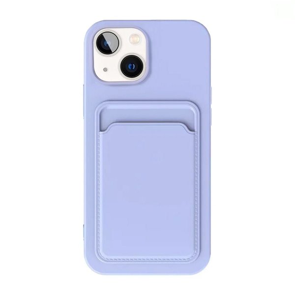 iPhone 15 Deksel Kortholder Lilla