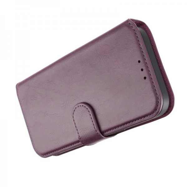 Rvelon iPhone 15 Etui Detachable Wallet Case Lilla