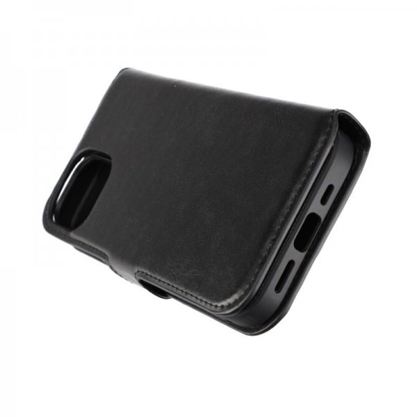 Rvelon iPhone 15 Etui Detachable Wallet Case Svart
