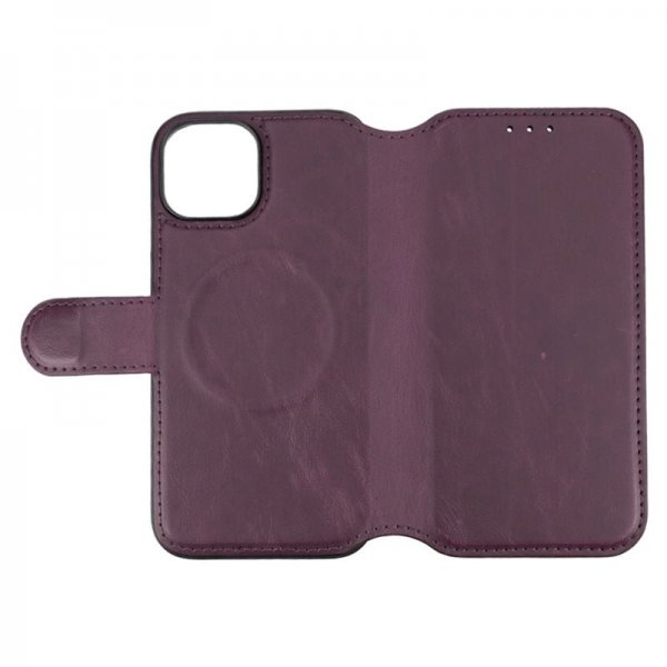 Rvelon iPhone 15 Etui 4 Kortlomme MagSafe Lilla