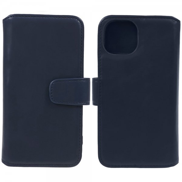 Nordic Covers iPhone 15 Plus Etui Essential Leather Heron Blue