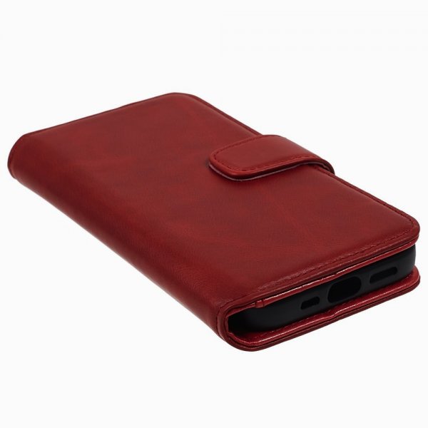Nordic Covers iPhone 15 Plus Etui Essential Leather Poppy Red