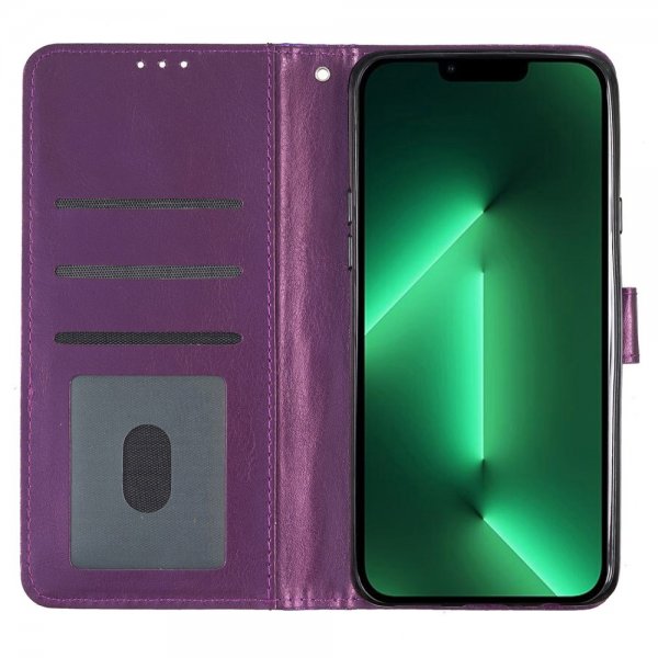 iPhone 15 Plus Etui Glitter Lilla