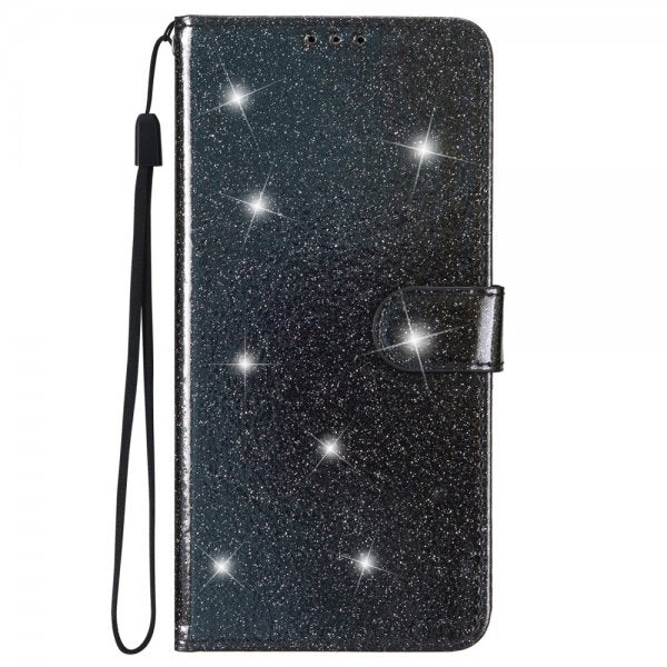 iPhone 15 Plus Etui Glitter Svart