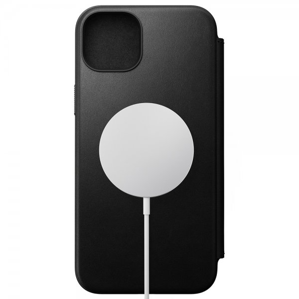 Nomad iPhone 15 Plus Etui Modern Leather Folio Svart