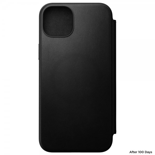 Nomad iPhone 15 Plus Etui Modern Leather Folio Svart
