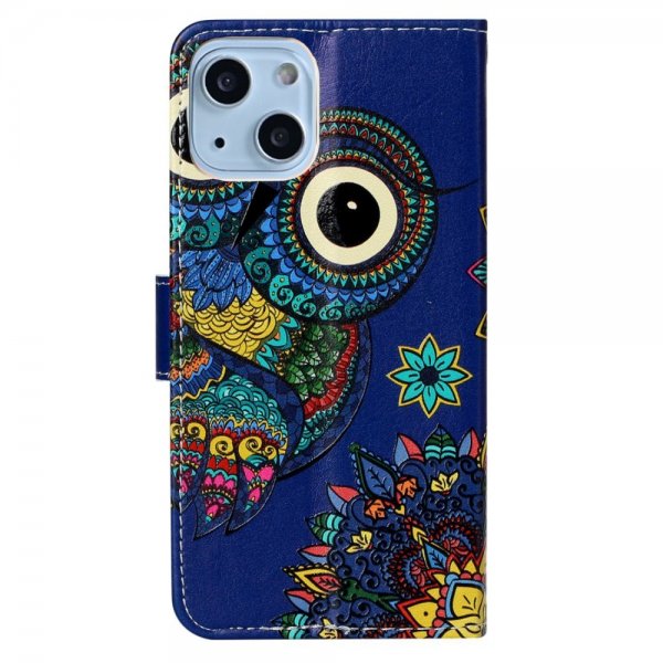 iPhone 15 Plus Etui Motiv Ugle Mandala