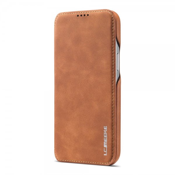 Lc.Imeeke iPhone 15 Plus Etui Retro Brun