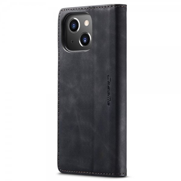 CaseMe iPhone 15 Plus Etui Retro Flip Svart