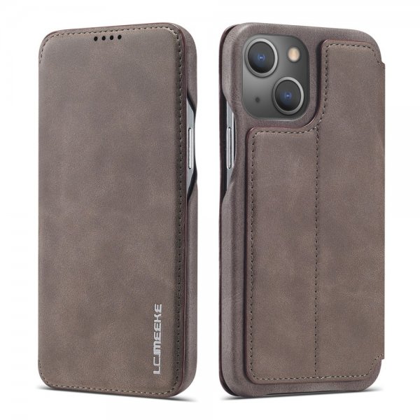 Lc.Imeeke iPhone 15 Plus Etui Retro Kaffe
