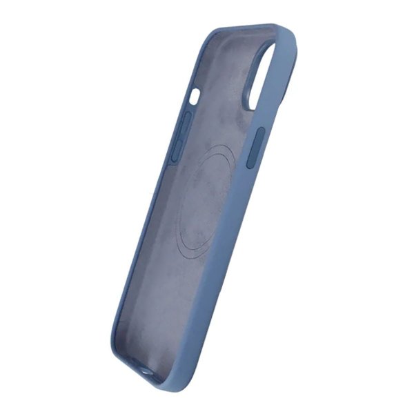 Rvelon iPhone 15 Plus Deksel Silikon MagSafe Blå