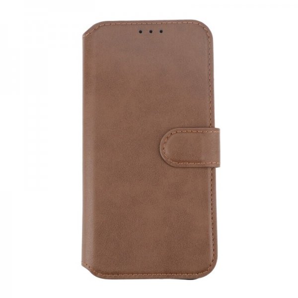 Rvelon iPhone 15 Plus Etui Ekte Skinn Brun